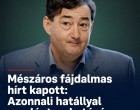 Mészáros fájdalmas hírt kapott: Azonnali hatállyal meglépte a hatóság! 👇𝐂𝐢𝐤𝐤 𝐚 𝐡𝐨𝐳𝐳𝐚́𝐬𝐳𝐨́𝐥𝐚́𝐬𝐨𝐤𝐧𝐚́𝐥!