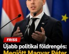 Újabb politikai földrengés:Megjött Magyar Péter harmadik nagy bejelentése