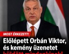 Orbán Viktor élesen üzent a Tisza-kormánynak