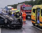 1 PERCE ÉRKEZETT:Hatalmas baleset ! Közel10km-es a torlódás A helyszínelés jelenleg is tart, a torlódás közel 10kilométeres.