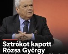 Sztrókot kapott Rózsa György a balatoni nyaralásán , hajszálon múlt a tragédia