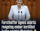 Forsthoffer Ágnes aláírta:rengeteg ember kerülhet bajba ezután!Mutatjuk: Cikk a hozzászólásoknál! 👇