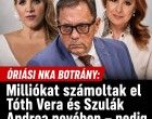 Óriási NKA botrány: milliókat számoltak el Tóth Vera és Szulák Andrea nevében – pedig fel sem léptek