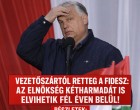 Vezetőszártól retteg a Fidesz: az elnökség kétharmadát is elvihetik fél éven belül