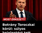 Botrány Toroczkai körül: súlyos bejelentést tett