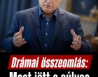 Most jött a súlyos hír Orbán Viktorról !