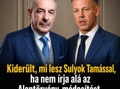 Kiderült, mi lesz Sulyok Tamással, ha nem írja alá az Alaptörvény-módosítást – Magyar Péter elmondta
