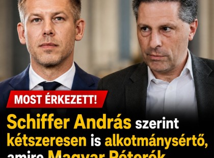 Schiffer András: kétszeresen is alkotmánysértő, amire Magyar Péterék készülnek