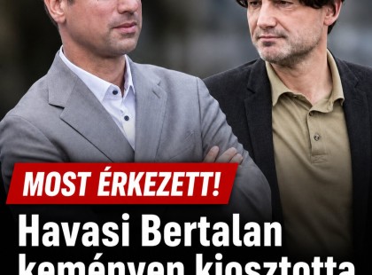 Havasi Bertalan keményen kiosztotta Gulyás Gergely!Mutatjuk