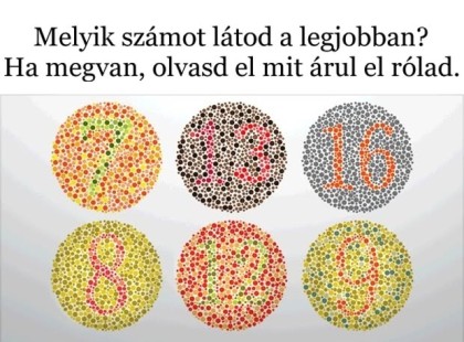 Nézd meg az alábbi köröket, és döntsd el melyik számot látod a legjobban. Ha megvan, olvasd el mit árul el rólad.