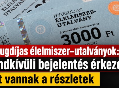 Nyugdíjas élelmiszer-utalványok: rendkívüli bejelentés érkezett, itt vannak a részletek