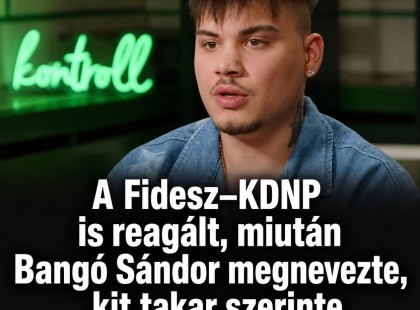 A Fidesz–KDNP is reagált, miután Bangó Sándor megnevezte, kit takar szerinte a „Zsolti bácsi” név