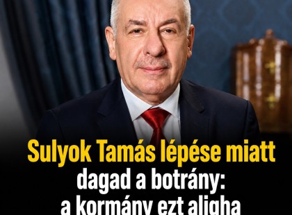Sulyok Tamás lépése miatt dagad a botrány: a kormány ezt aligha fogja szó nélkül hagyni