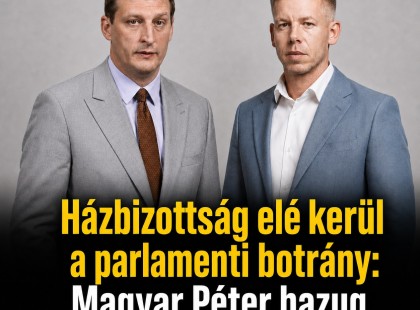 Házbizottság elé kerül a parlamenti botrány: Magyar Péter hazug trógernek nevezte Panyi Miklóst
