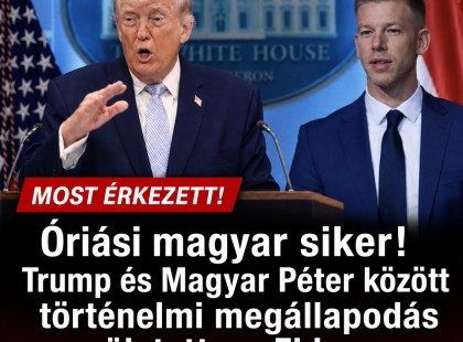Óriási magyar siker! Megegyezett Trump és Magyar Péter, történelmi megállapodás született!Fidesz csak pislogott !