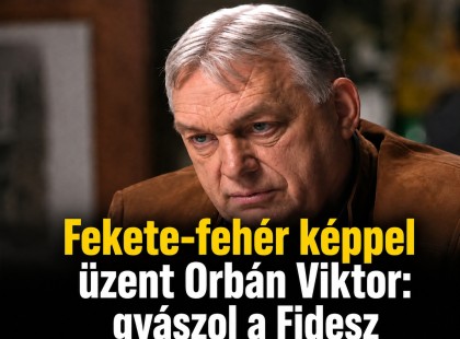 Fekete-fehér képpel üzent Orbán Viktor: gyászol a Fidesz