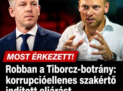 Robban a Tiborcz-botrány: korrupcióellenes szakértő indított eljárást Tiborcz István ellen!