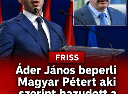 Áder János beperli Magyar Pétert aki szerint hazudott a 2018-as 55 milliós amerikai útról!í