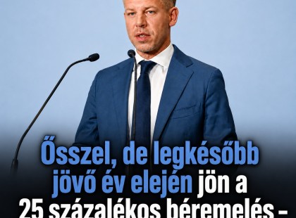 Ősszel, de legkésőbb jövő év elején jön a 25 százalékos béremelés – közölte Magyar Péter