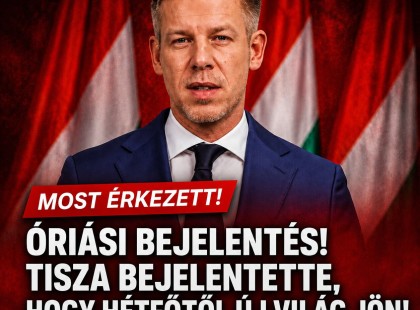 Óriási bejelentés ! Tisza bejelentette hogy HÉTFŐTŐL új világ jön ! Mindenki erre a hírre várt!