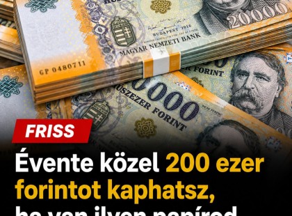 Évente közel 200 ezer forint kaphatsz, ha van ilyen papírod – sokan még mindig nem tudnak róla!