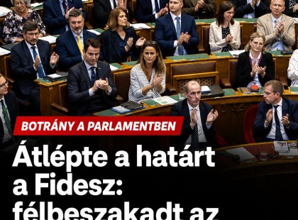 Botrány a Parlamentben: olyat tett a Fidesz, hogy azonnal összehívhatják a Házbizottságot, félbeszakadt az ülés