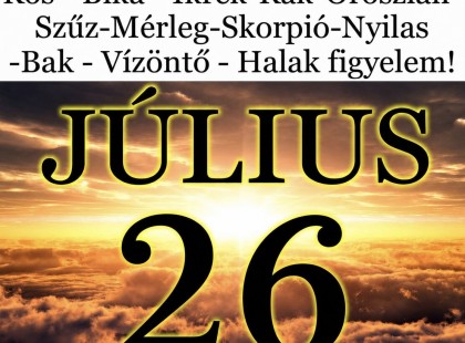 Komoly változást hoz a mai nap! Kos - Bika - Ikrek-Rák-Oroszlán-Szűz-Mérleg-Skorpió-Nyilas-Bak - Vízöntő - Halak figyelem!Hatalmas változást hoz a mai nap!Mai horoszkóp (VASÁRNAP)