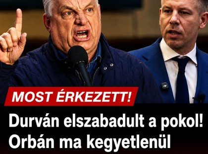 Durván elszabadult a pokol! Orbán ma kegyetlenül nekiment Magyar Péternek!
