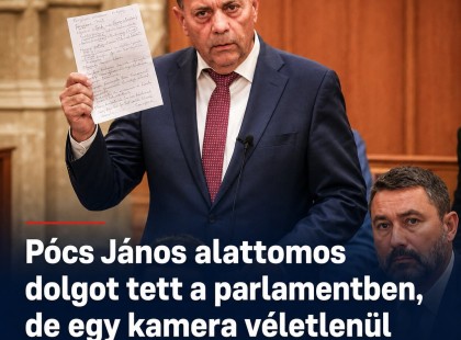 Lebuktatta a parlamenti kamera: