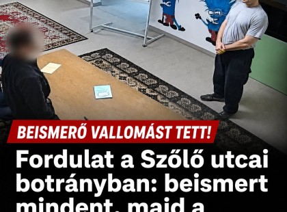 Fordulat a Szőlő utcai botrányban: beismert mindent, majd a kollégáira vallott !