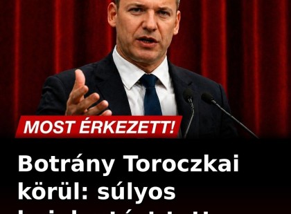 Botrány Toroczkai körül: súlyos bejelentést tett