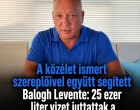 A közélet ismert szereplőivel együtt segített Balogh Levente: 25 ezer liter vizet juttattak a szentendrei családoknak