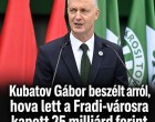 Kubatov Gábor beszélt arról, hova lett a Fradi-városra kapott 25 milliárd forint