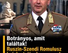 Botrányos amit találtak! Ruszin-Szendi Romulusz bejelentette,hogy ennek súlyos következményei lesznek!