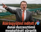 Aláírásgyűjtést indított a DK : dunai duzzasztómű megépítését sürgetik Magyarországon