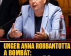 Unger Anna robbantotta a bombát: Megvan az első ügy, indul a nyomozás! 👇𝐂𝐢𝐤𝐤 𝐚 𝐡𝐨𝐳𝐳𝐚́𝐬𝐳𝐨́𝐥𝐚́𝐬𝐨𝐤𝐧𝐚́𝐥!