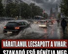11 megyére lecsapnak a zivatarok: viharos szél és jégeső is érkezhet