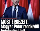 MOST ÉRKEZETT: Magyar Péter rendkívüli bejelentést tett – már el is kezdődött! Cikk a hozzászólásoknál! 👇