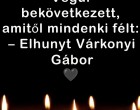 Elhunyt Várkonyi Gábor