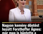 Nagyon kemény döntést hozott Forsthoffer Ágnes: már meg is büntette a legtöbbet hiányzó fideszes képviselőket.