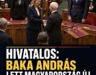 Hivatalos: Baka András lett Magyarország új köztársasági elnöke ! Fidesz botrányos lépéssel reagált!