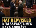Hat képviselő nem szavazta meg Baka Andrást köztársasági elnöknek! Megvan, kik voltak!