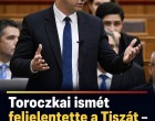 Toroczkai ismét feljelentette a Tiszát – de erre a válaszra nem számított!! 👇𝐂𝐢𝐤𝐤 𝐚 𝐡𝐨𝐳𝐳𝐚́𝐬𝐳𝐨́𝐥𝐚́𝐬𝐨𝐤𝐧𝐚́𝐥!