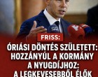 Óriási döntés született:Hozzányúl a kormány a nyugdíjhoz: a legkevesebből élők örülhetnek nagyon! 👇𝐂𝐢𝐤𝐤 𝐚 𝐡𝐨𝐳𝐳𝐚́𝐬𝐳𝐨́𝐥𝐚́𝐬𝐨𝐤𝐧𝐚́𝐥!