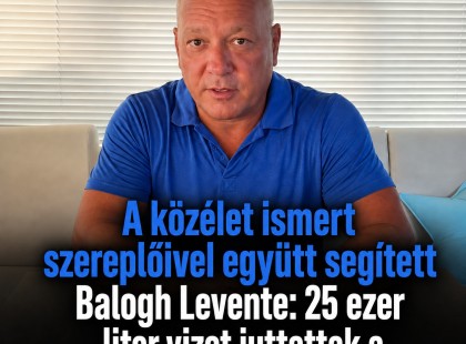 A közélet ismert szereplőivel együtt segített Balogh Levente: 25 ezer liter vizet juttattak a szentendrei családoknak