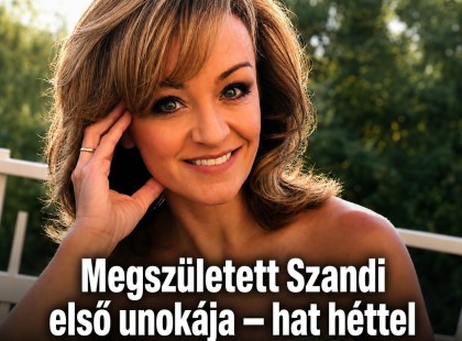 Megszületett Szandi első unokája – hat héttel korábban érkezett a kis Hazel