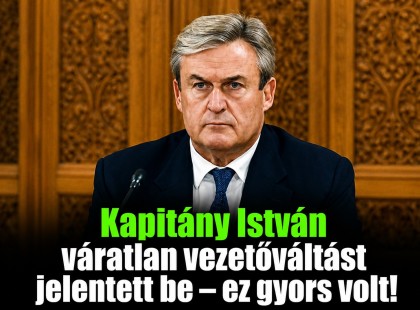 Kapitány István váratlan vezetőváltást jelentett be – ez gyors volt!