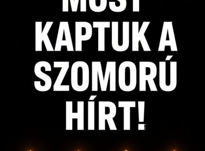 1 perce érkezett! Gyászba borult az ország – Szörnyű hírt kaptunk – nagy név távozott közülünk! ????? ? ?????́???́??́?????́?!
