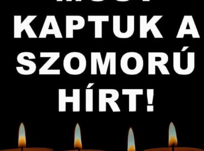 1 perce érkezett! Gyászba borult az ország – Szörnyű hírt kaptunk ma reggelre – nagy név távozott közülünk! ????? ? ?????́???́??́?????́?!