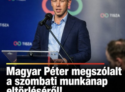 Magyar Péter megszólalt a szombati munkanap eltörléséről!Mutatjuk: